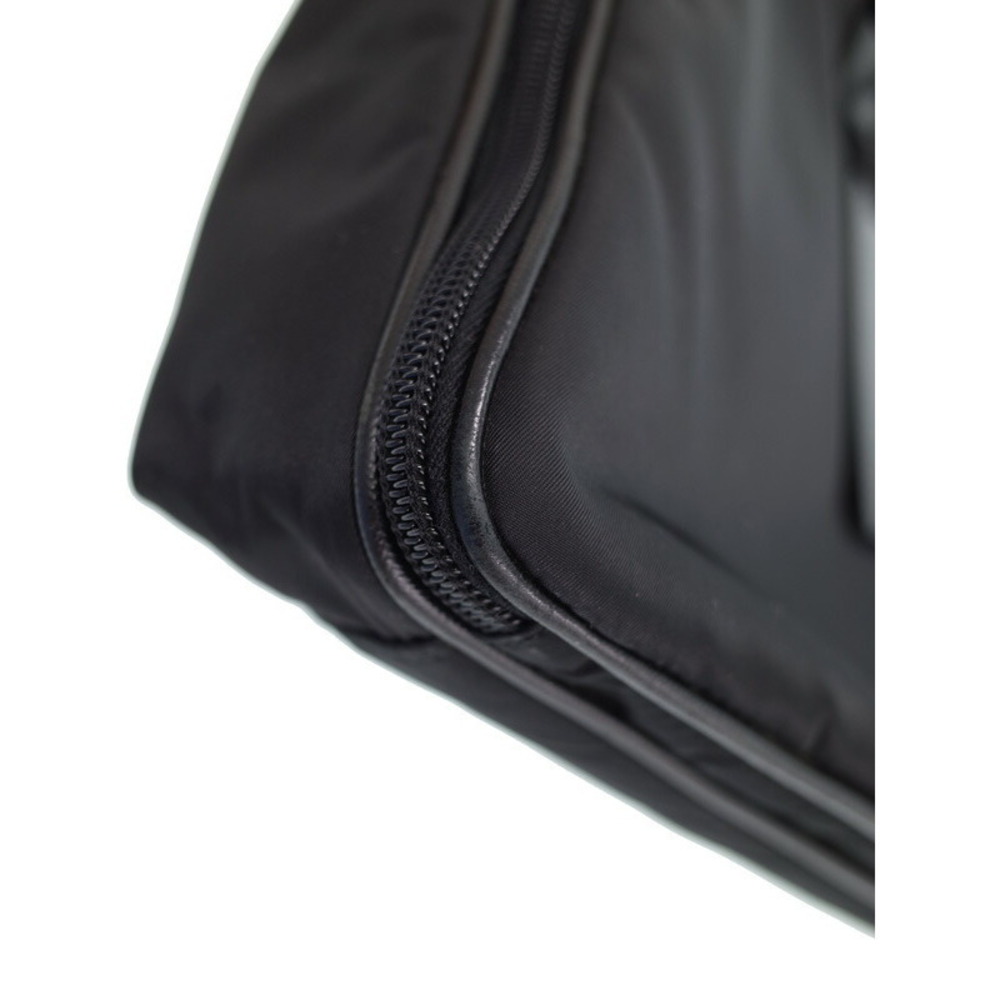 Prada ReNylon Saffiano Leather Briefcase refined business accessory Black - Picture 5 of 9